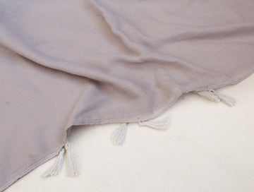 Tassel Hijab Grey