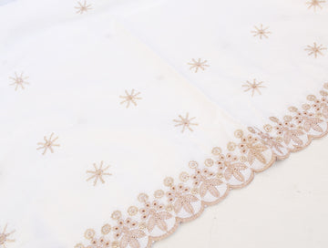White Embroidered Chadar