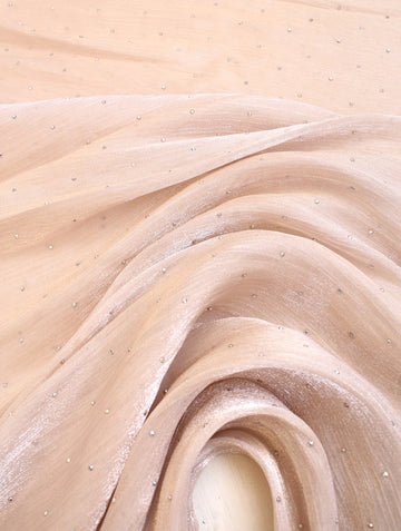 Lustre Gleam Diamante Hijab Ivory