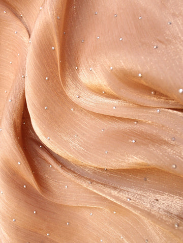 Lustre Gleam Diamante Hijab RoseGold