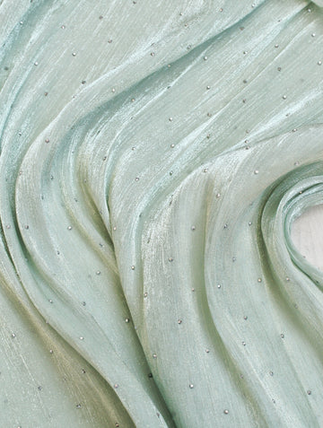 Lustre Gleam Diamante Hijab Mint