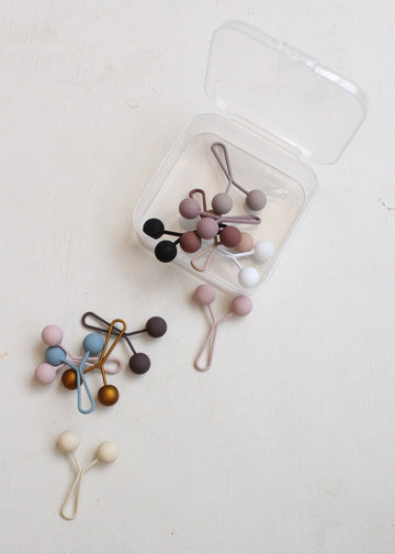 Matte Clip Pins Multi