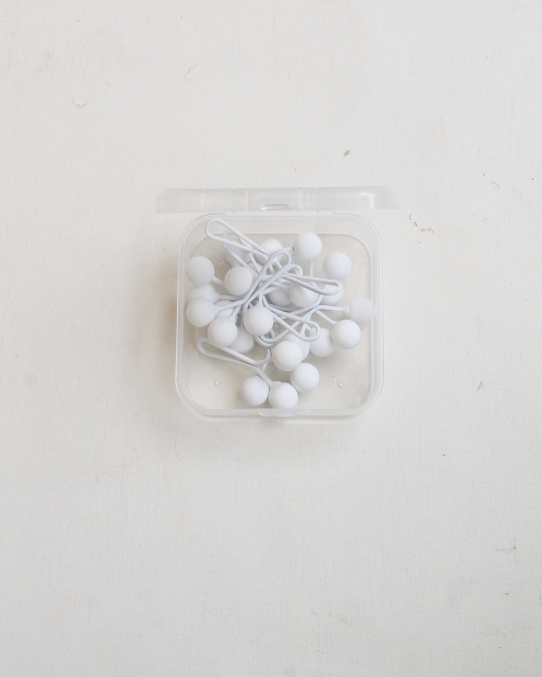 Matte Clip Pins White