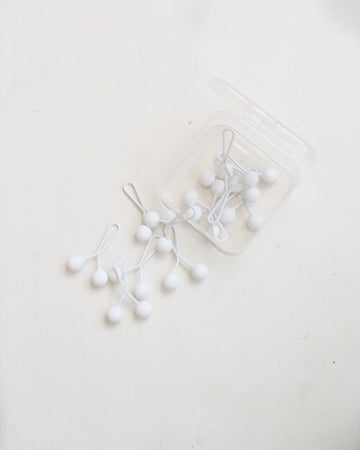 Matte Clip Pins White