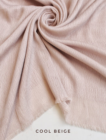 Crinkle Modal Hijab Cool Beige