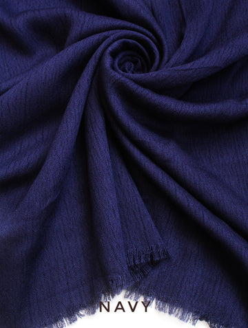 Crinkle Modal Hijab Navy