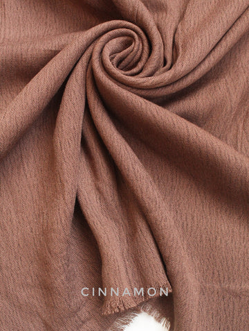 Crinkle Modal Hijab Cinnamon