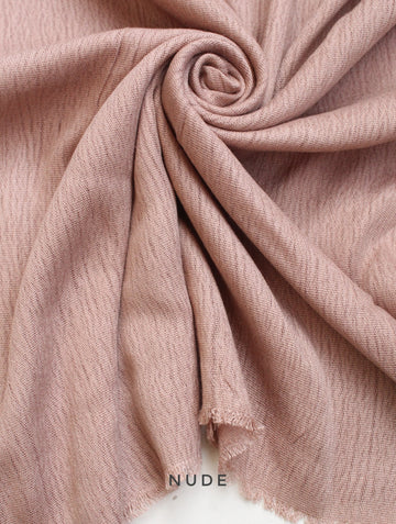 Crinkle Modal Hijab Nude