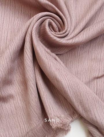 Crinkle Modal Hijab Sand