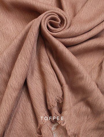 Crinkle Modal Hijab Toffee