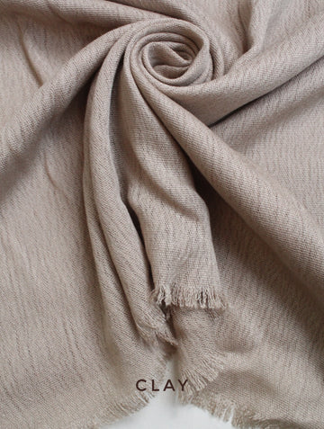 Crinkle Modal Hijab Clay