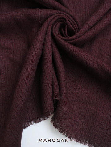 Crinkle Modal Hijab Mahogany