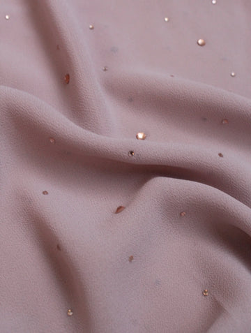 Zareen Diamante Hijab Raspberry Cream