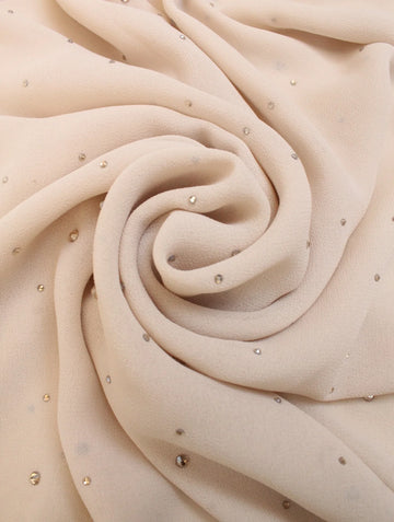 Zareen Diamante Hijab Warm Beige