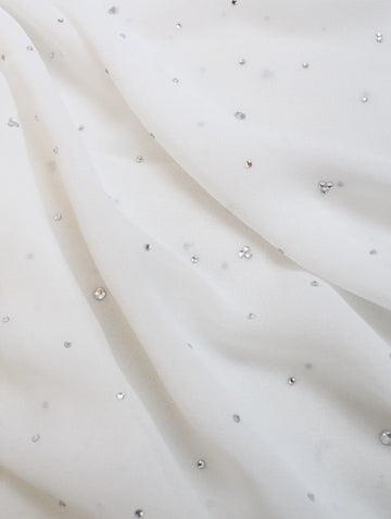 Zareen Diamante Hijab White
