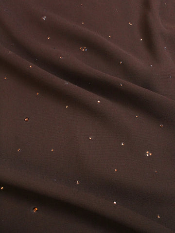 Zareen Diamante Hijab Brown