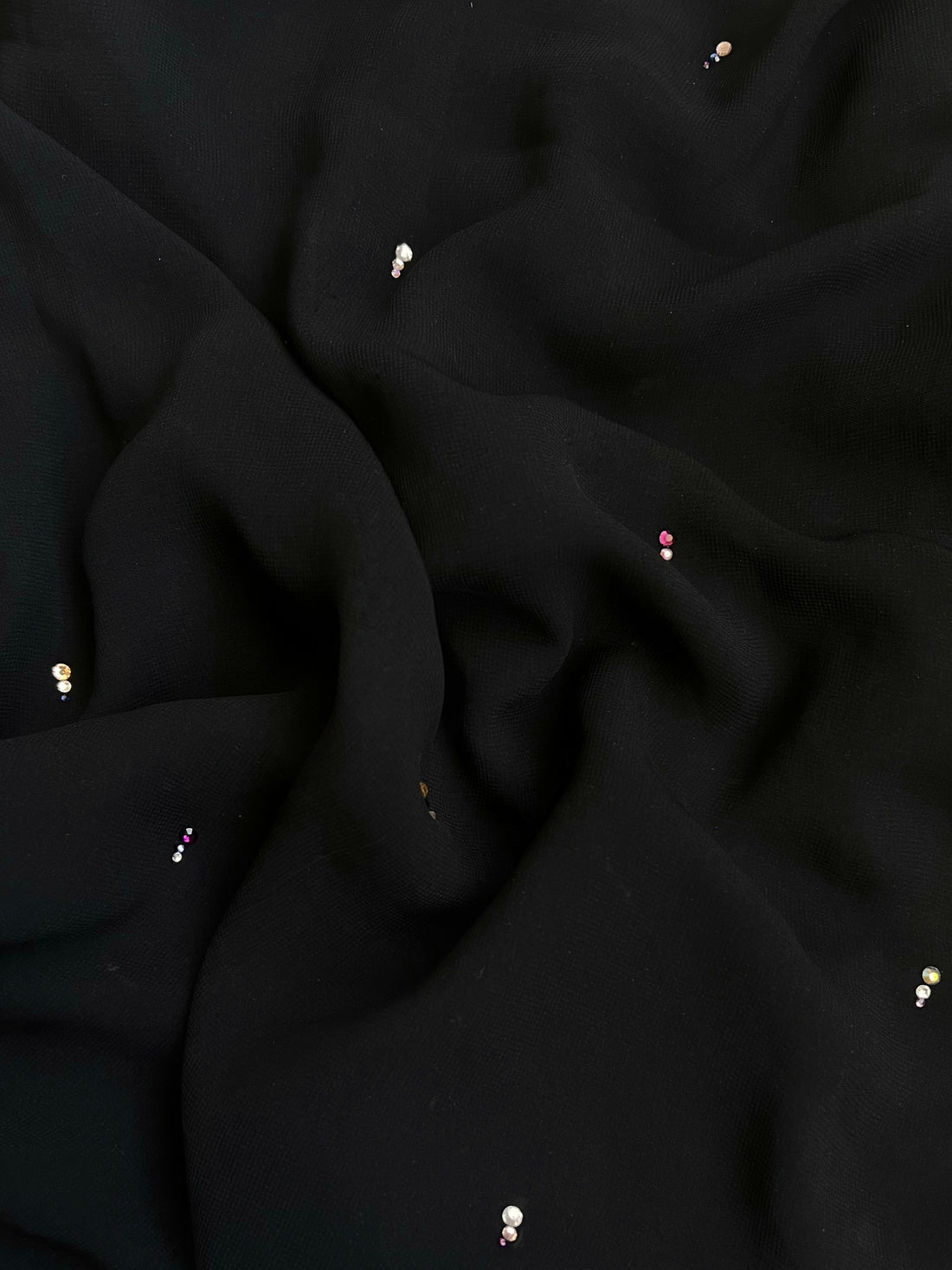 Roha Diamante Hijab Black