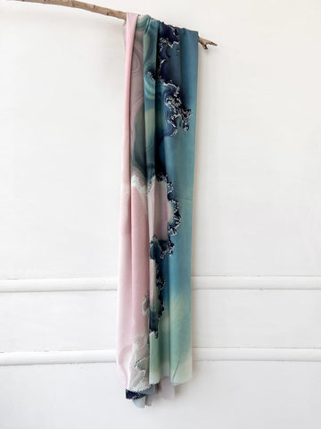 Mira Print Hijab Teal