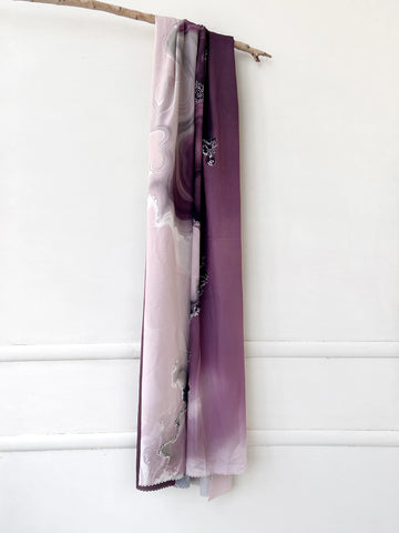 Mira Print Hijab Mauve
