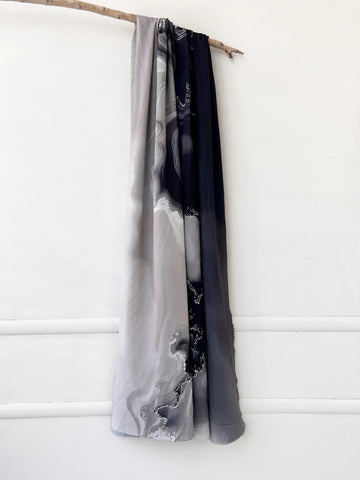 Mira Print Hijab Grey