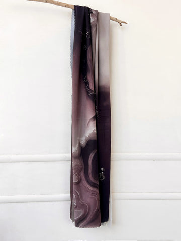 Mira Print Hijab Brown