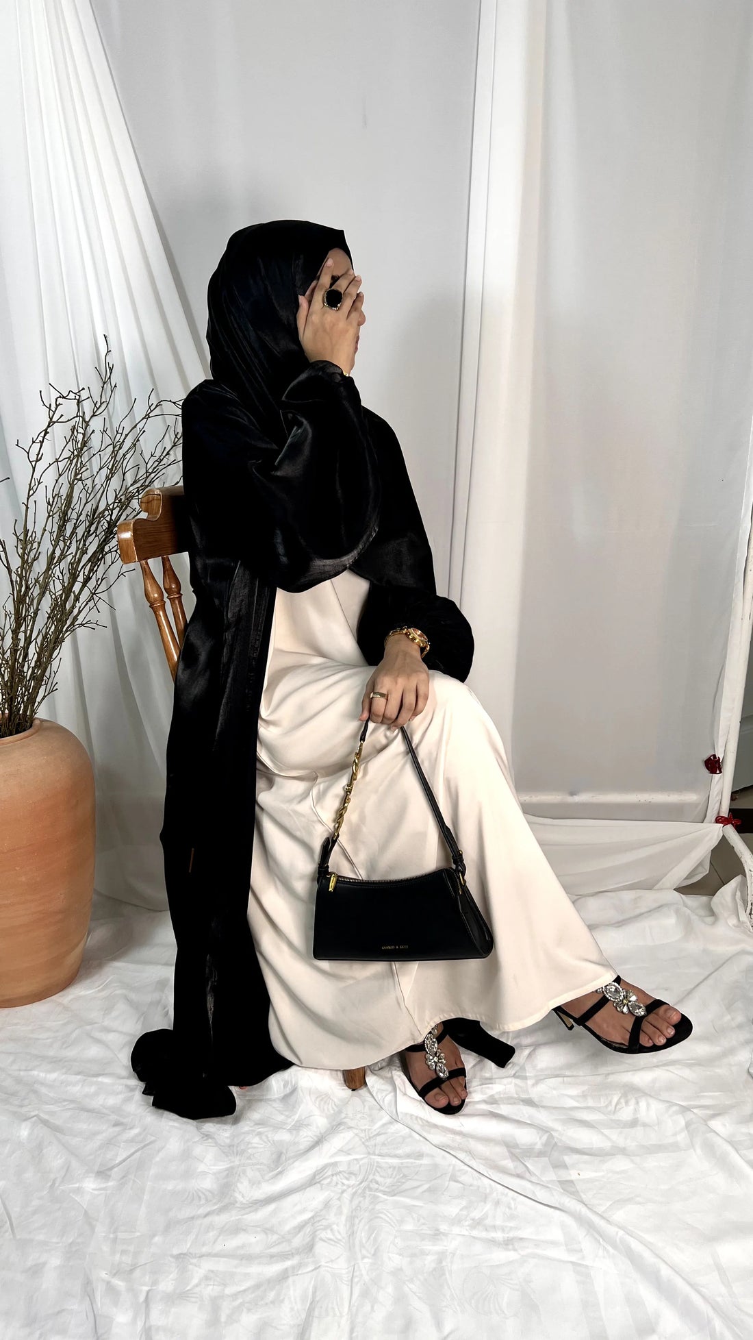 Black Shine Kimono