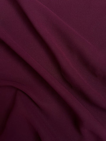 Plain Georgette Hijab Deep Maroon