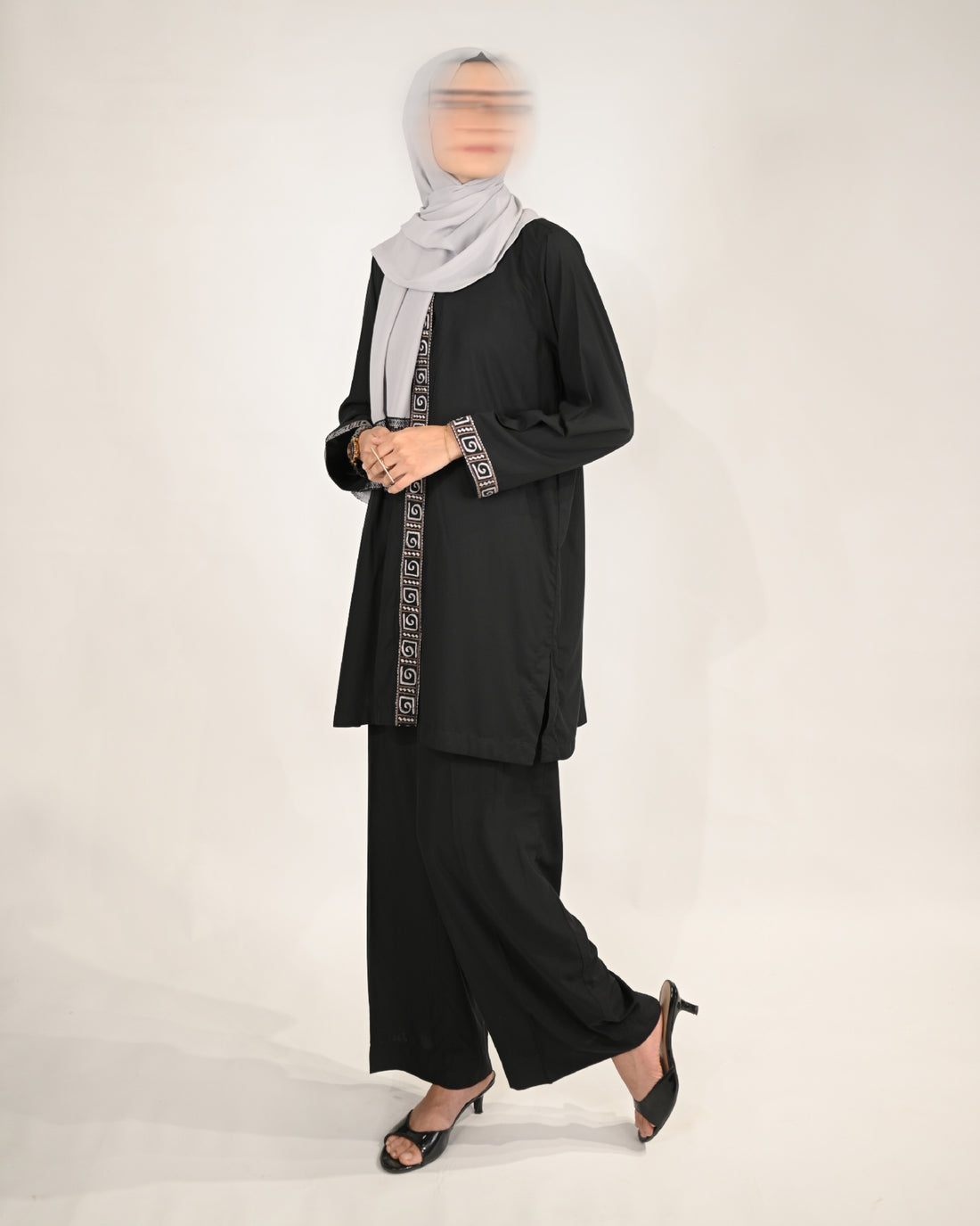 Aisel Co-ord Set-Black