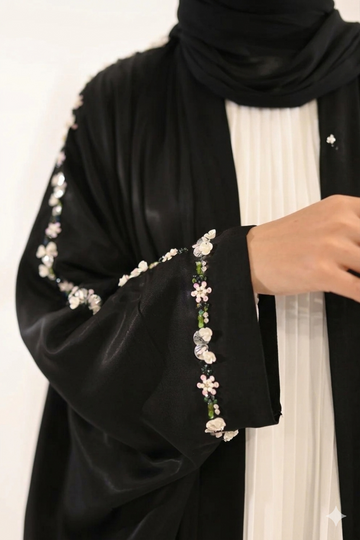 Aquana Silk Kimono Black
