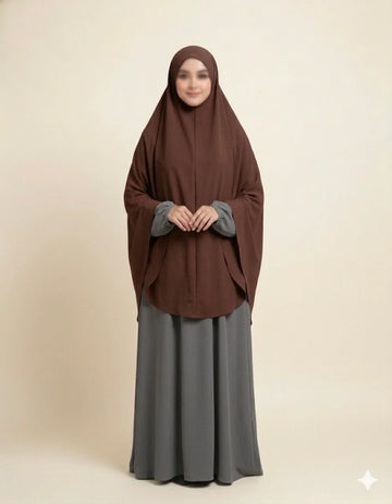 Ladies Ahram/Scarf Brown