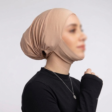Tie Back Cap With Chin