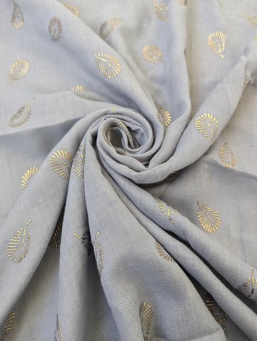 Embossed Grey Hijab