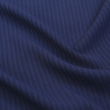Self Striped Georgette Navy