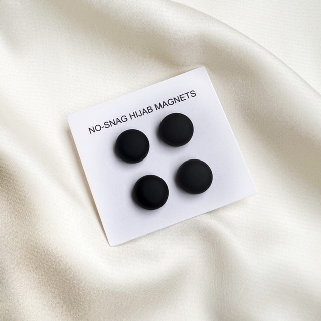 No-Snag Hijab Magnets | Matte Black